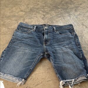 Hollister Distressed Blue Jean Shorts